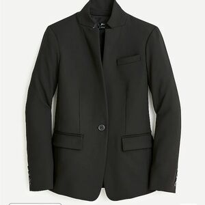 JCrew Regent Blazer Black Wool size 0